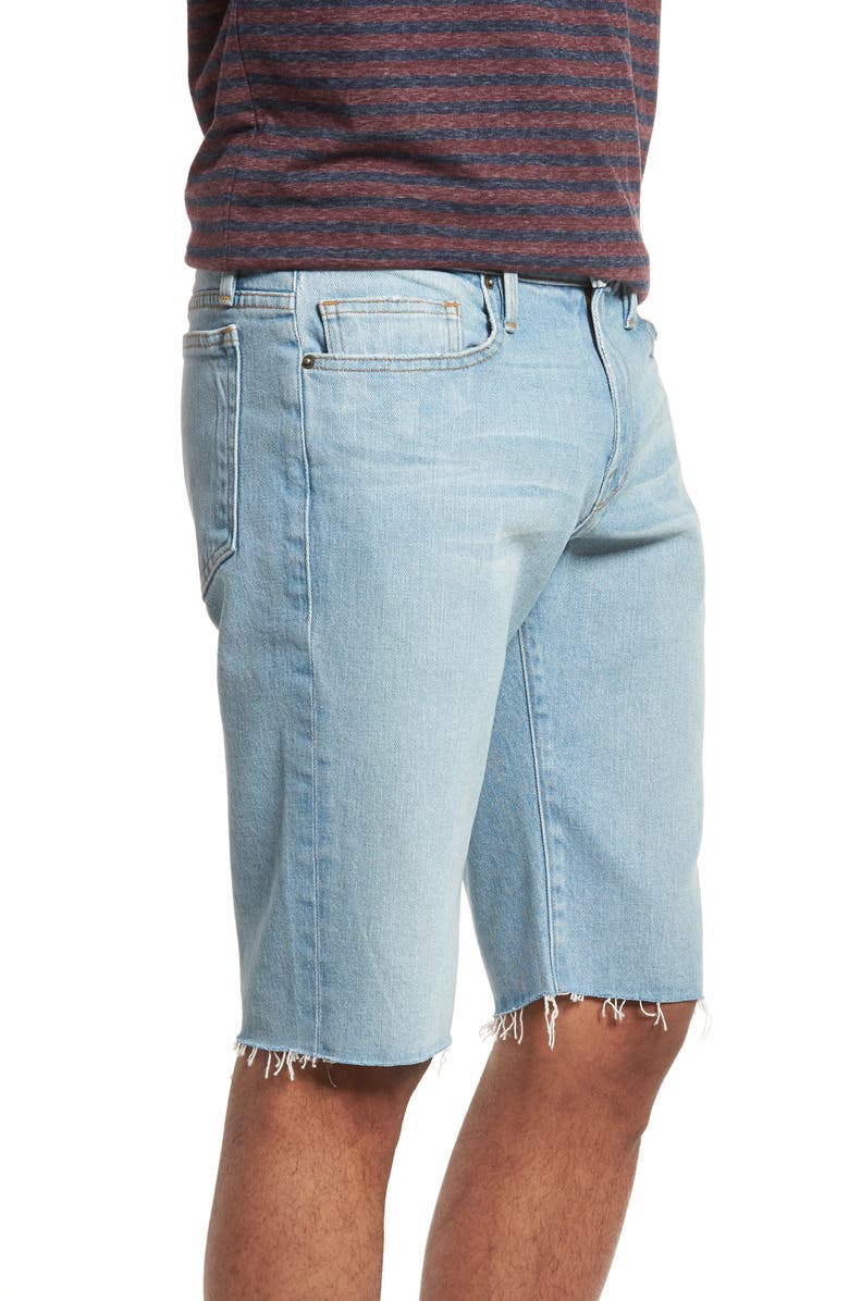 FRAME L'Homme Cutoff Denim Shorts, Alternate, color,