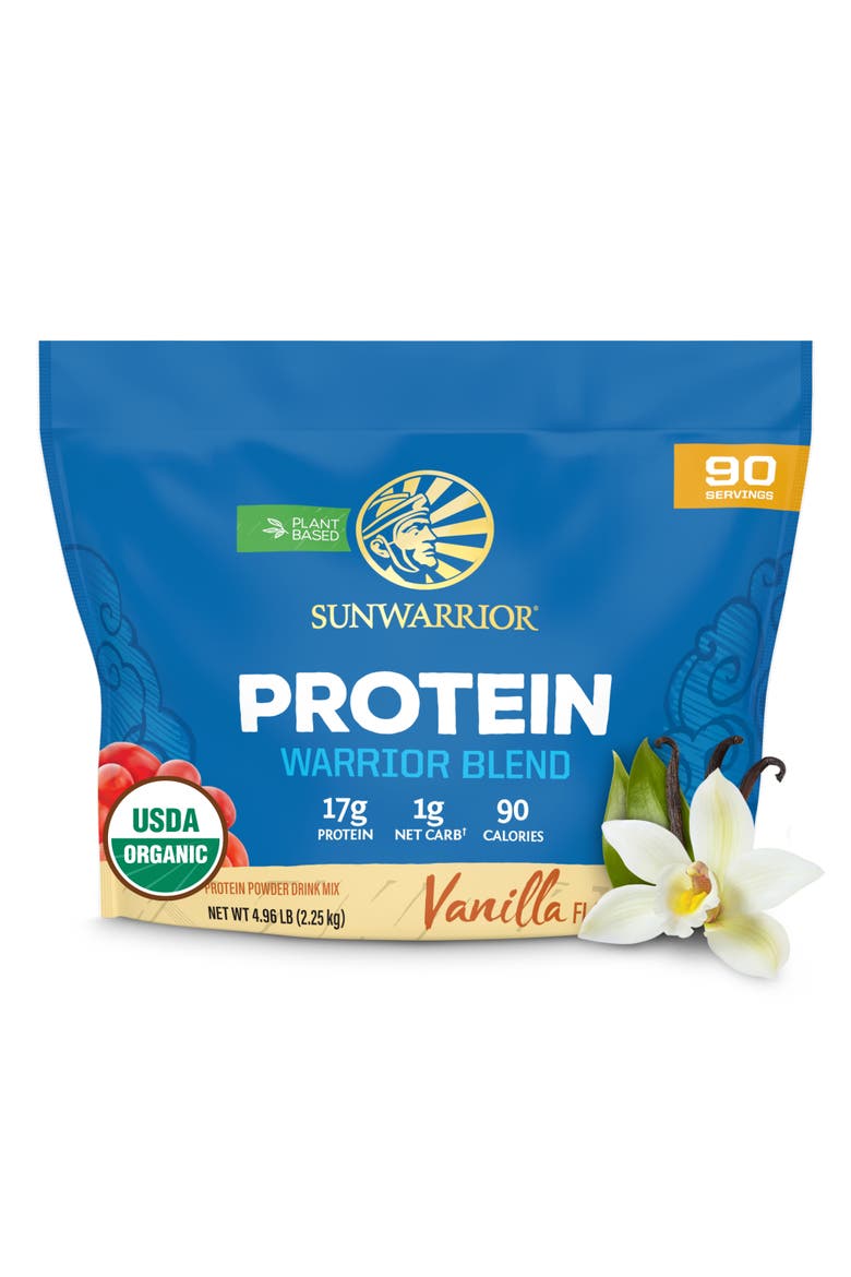Organic Warrior Blend Protein Powder, Vanilla, 2.25kg, Main, color, No Color