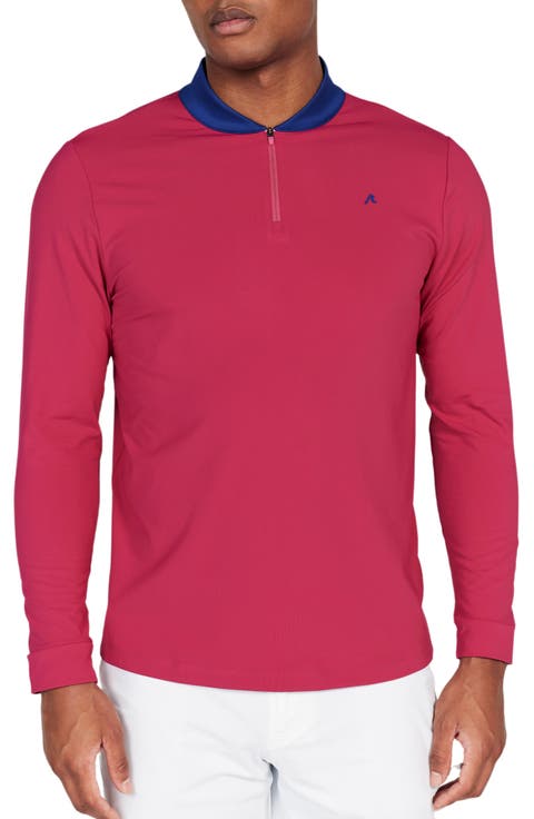 Briar Contrast Collar Quarter Zip Pullover