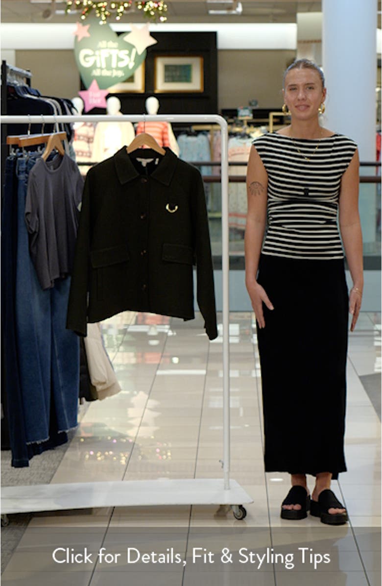 Leonie Wool Blend Overshirt, sales video thumbnail