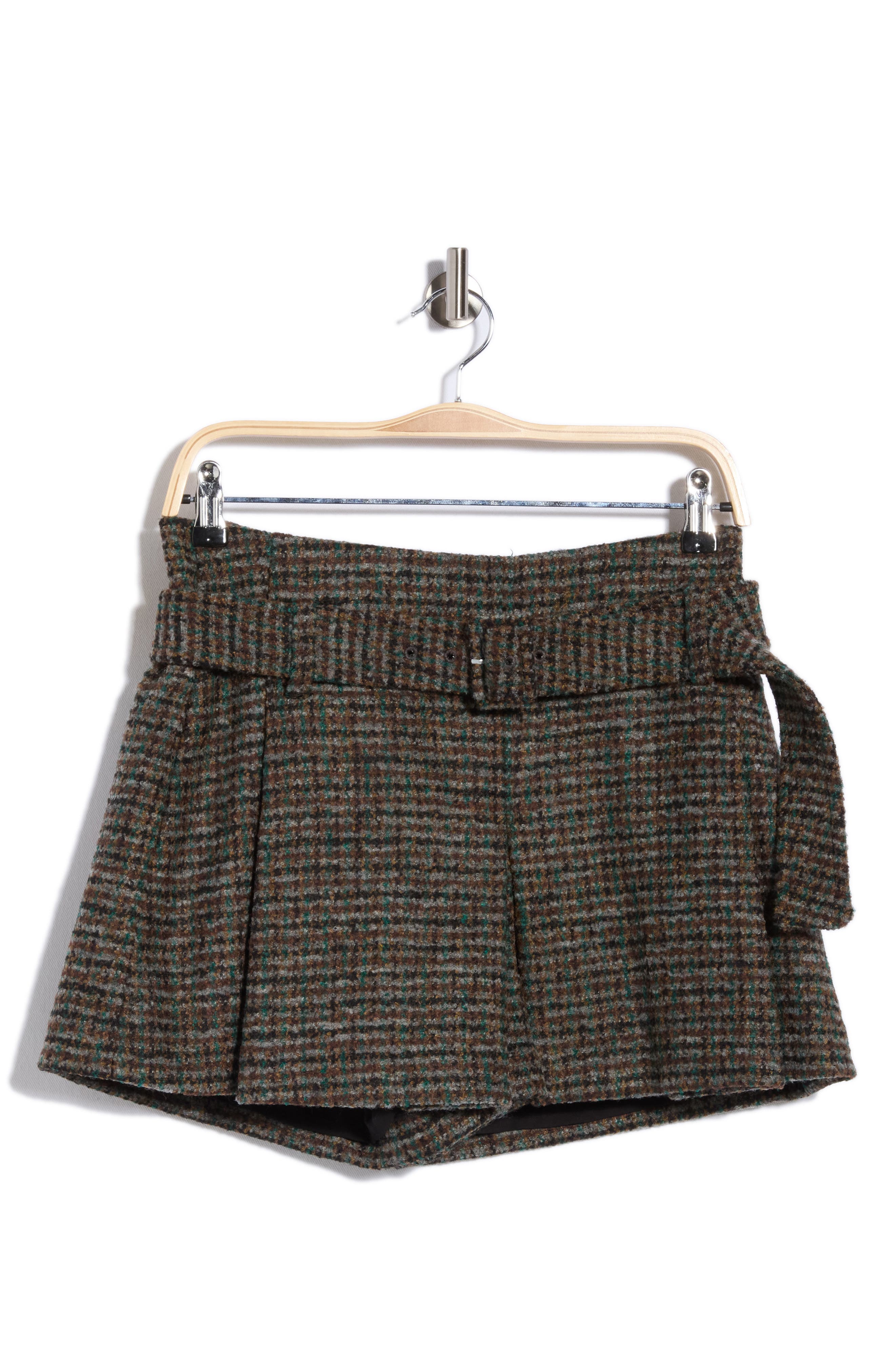 Como Belted Check Skort