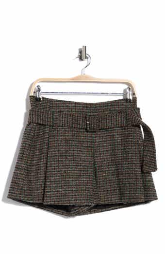 Como Belted Check Skort