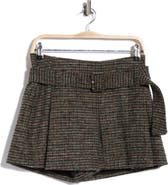 A.L.C. Como Belted Check Skort