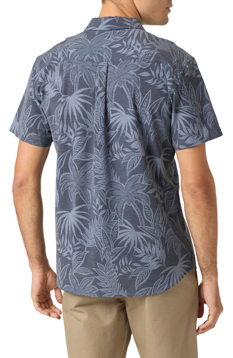 O'Neill TRVLR UPF Traverse Short Sleeve Performance Button-Up Shirt, Alternate, color, Blue