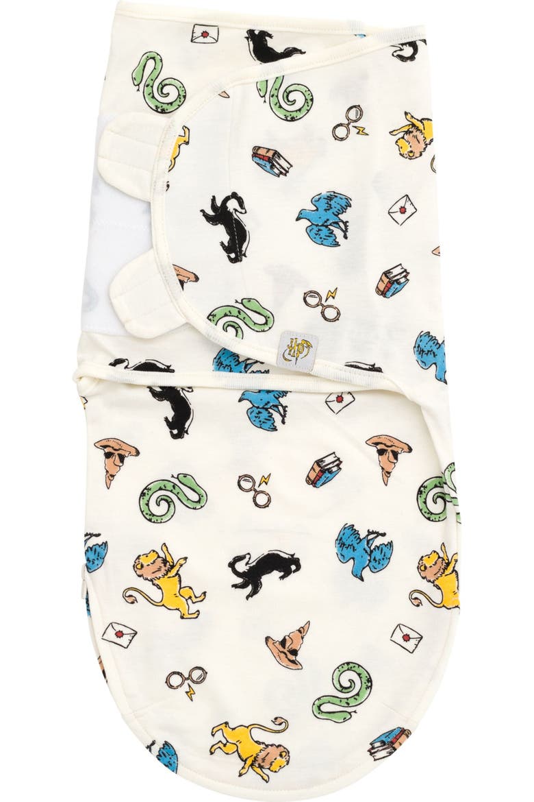 Sleepwear Swaddle Sack Set, Alternate, color, Sage Red Oatmeal