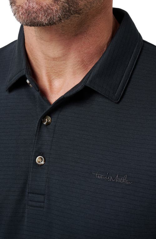 Travismathew The Zinna 2.0 Polo Shirt In Black