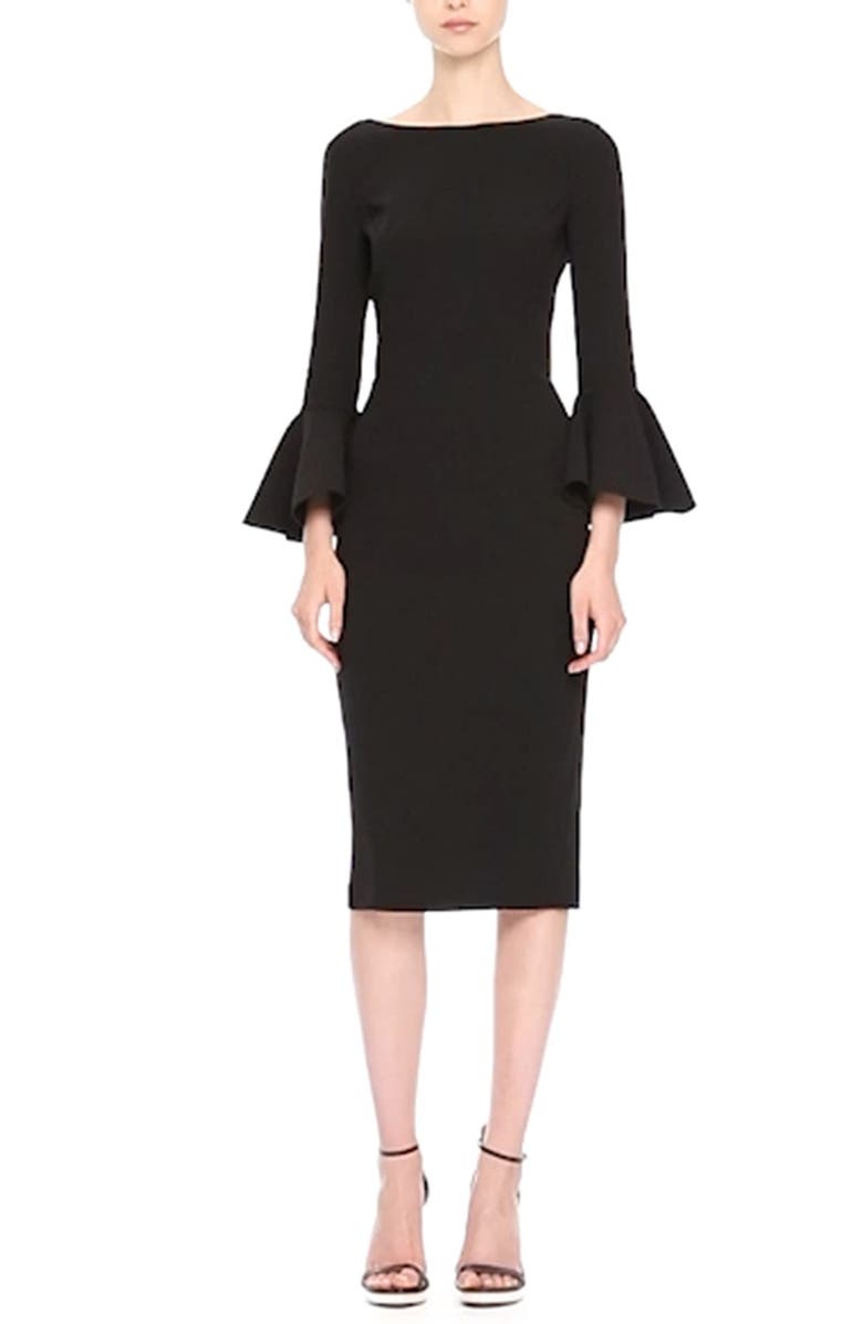 Michael Kors Bell Sleeve Sheath Dress, Alternate, color, 