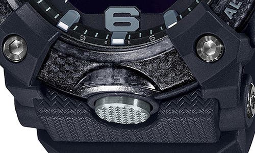 G-shock Men's Analog-digital Connected Mudmaster Black Resin Strap Watch 53.1mm In Black
