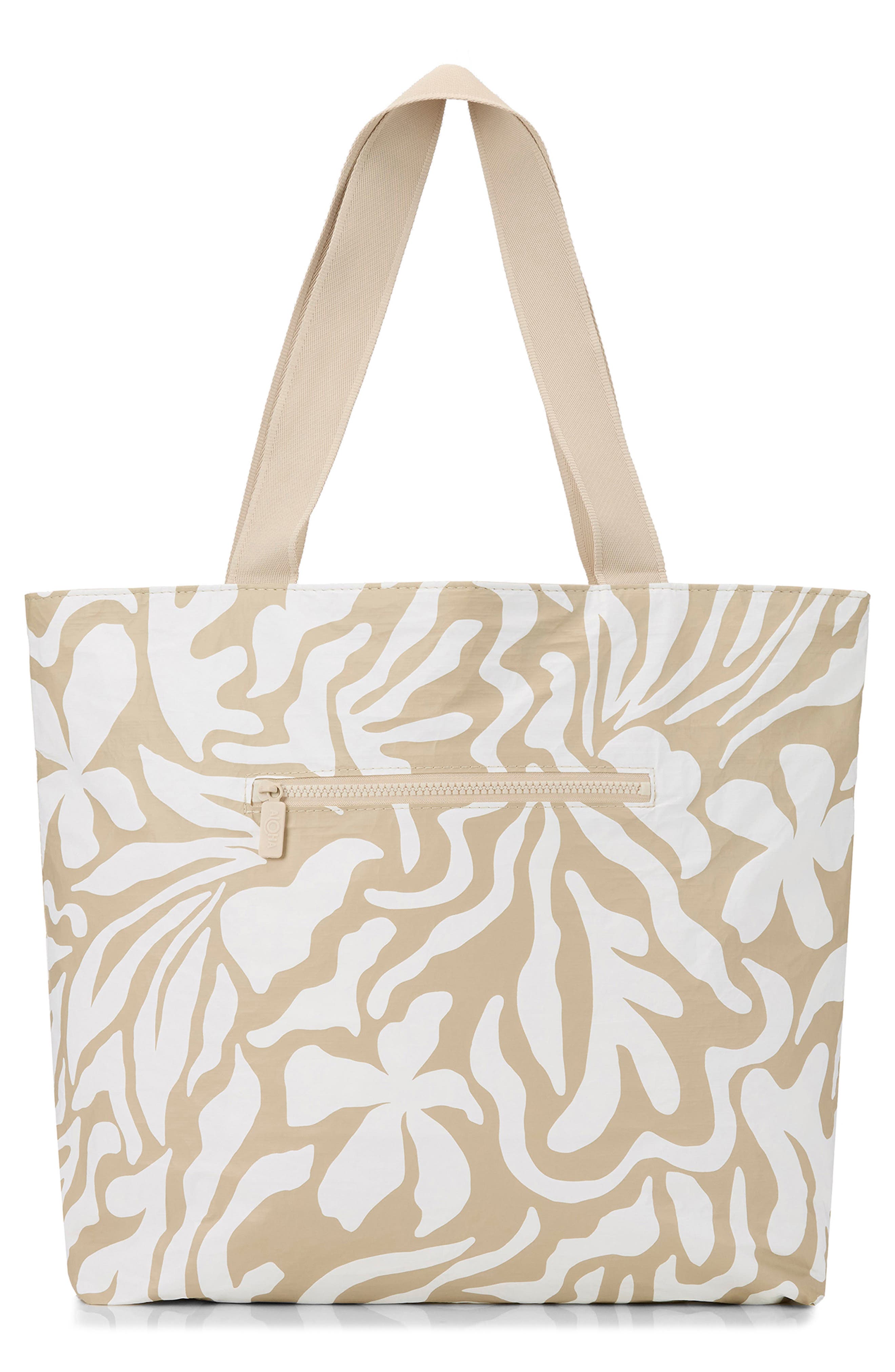 Aloha Collection Day Tripper Float Water Resistant Tote, Alternate, color, Latte