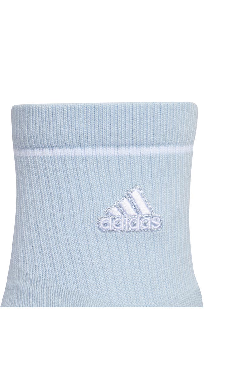 adidas Cushioned Sport 2.0 3-Pack High Quarter Socks, Alternate, color, Blue/Light Heather/ White