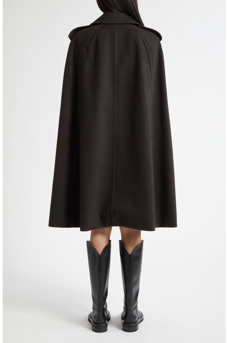 Belmont Cashmere Trench Cape, Alternate, color, BROWN MELANGE
