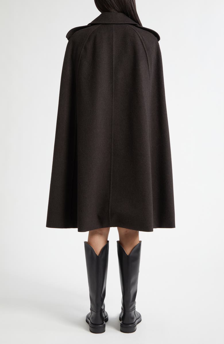 Burberry Belmont Cashmere Trench Cape, Alternate, color, Brown Melange