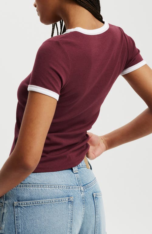 COTTON ON FITTED GRAPHIC LONGLINE TEE 