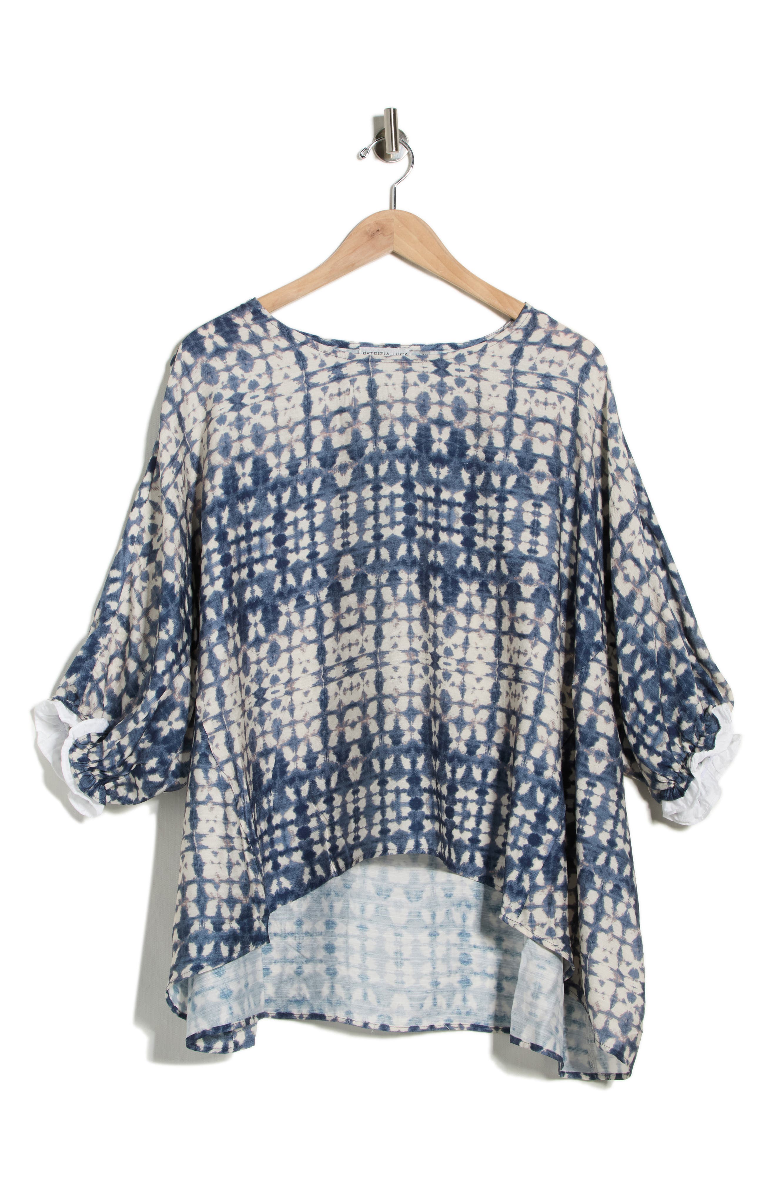 PATRIZIA LUCA Printed Boxy Top