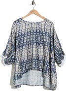 PATRIZIA LUCA Printed Boxy Top