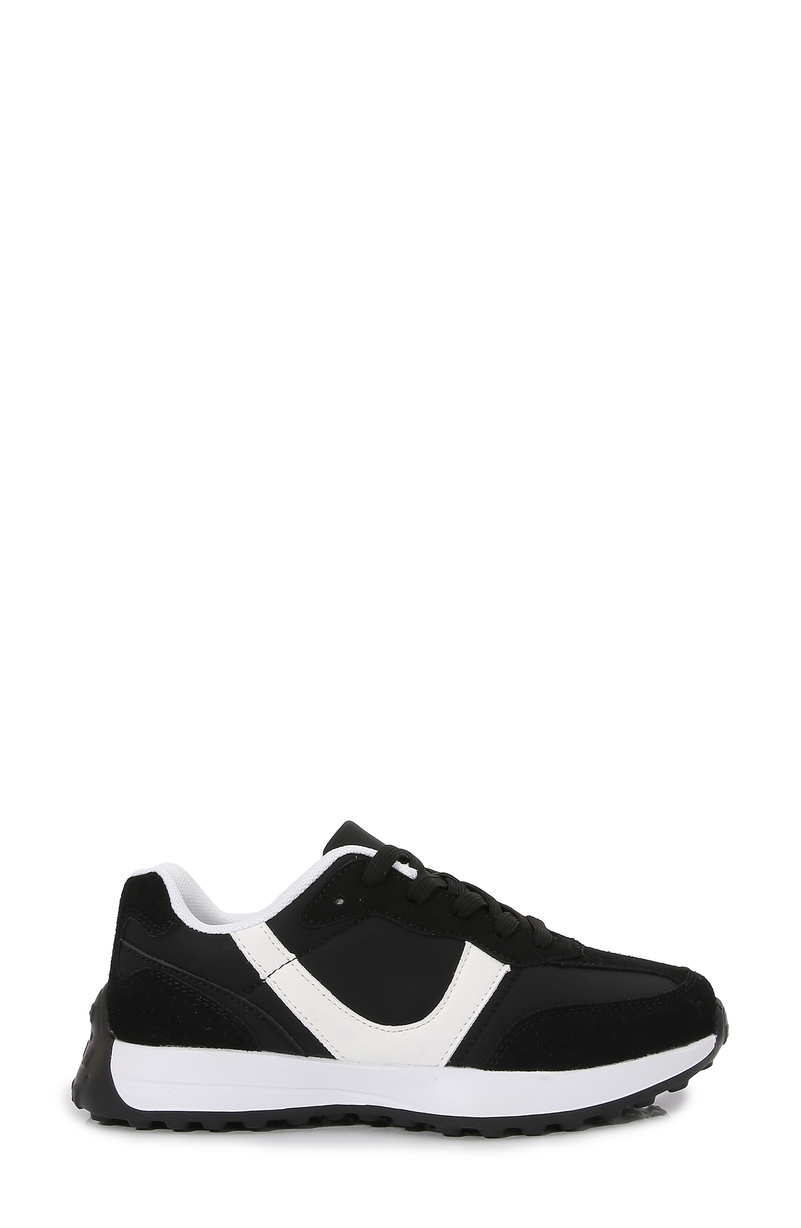 Beyonce Retro Lace-Up Sneaker, Alternate, color, BLACK