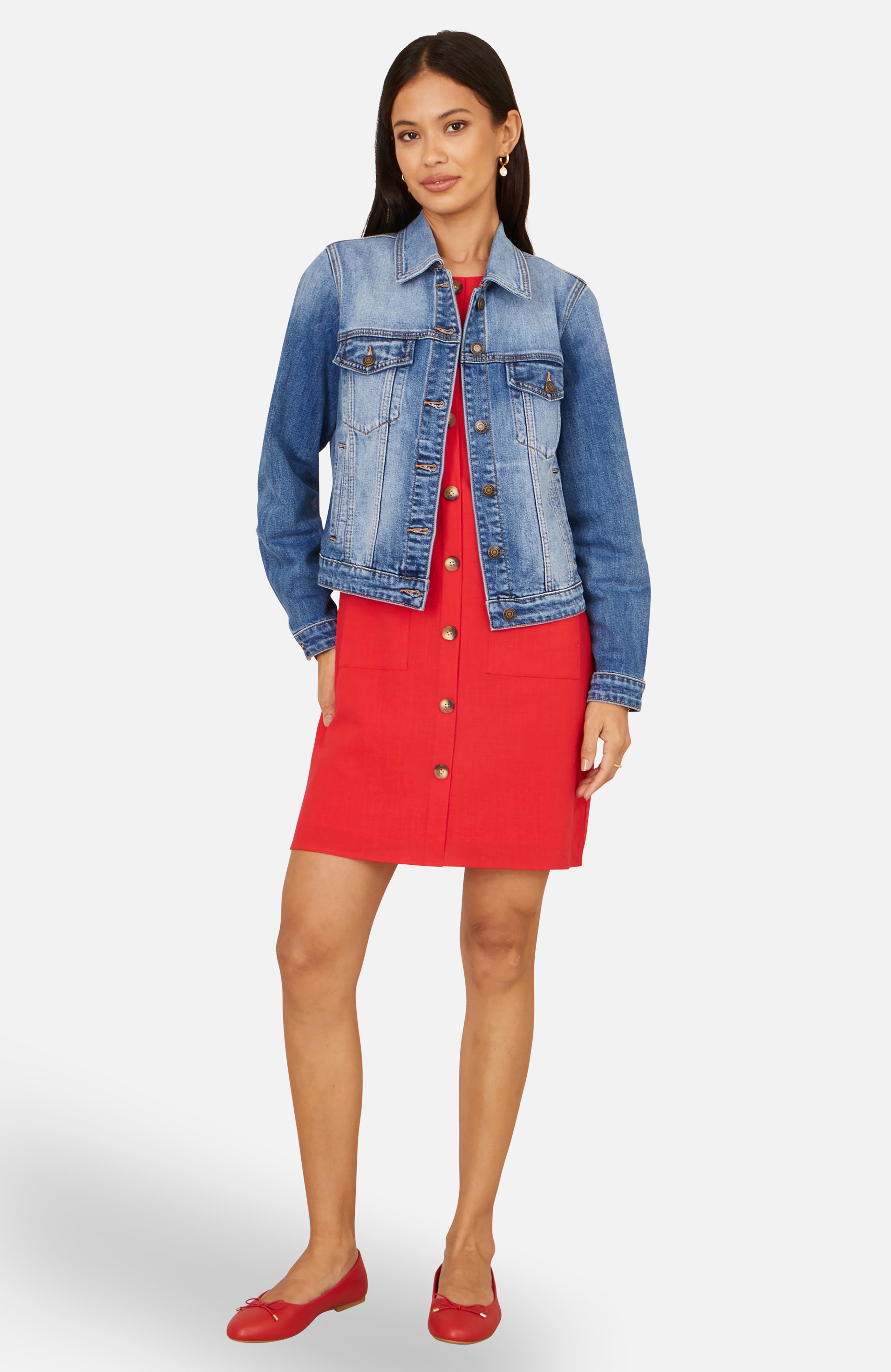 Stretch Washed Denim Jacket - image 2