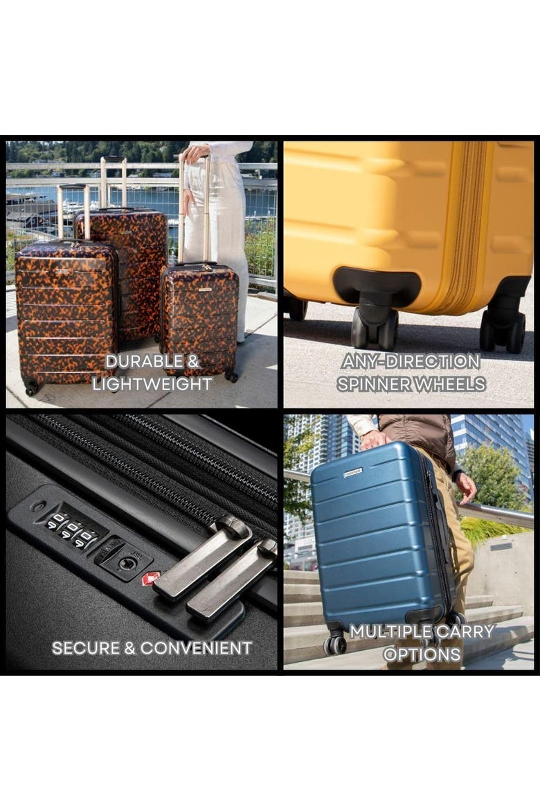 Cambria Hardside Luggage 2 Piece Set, Alternate, color, Mango Tango
