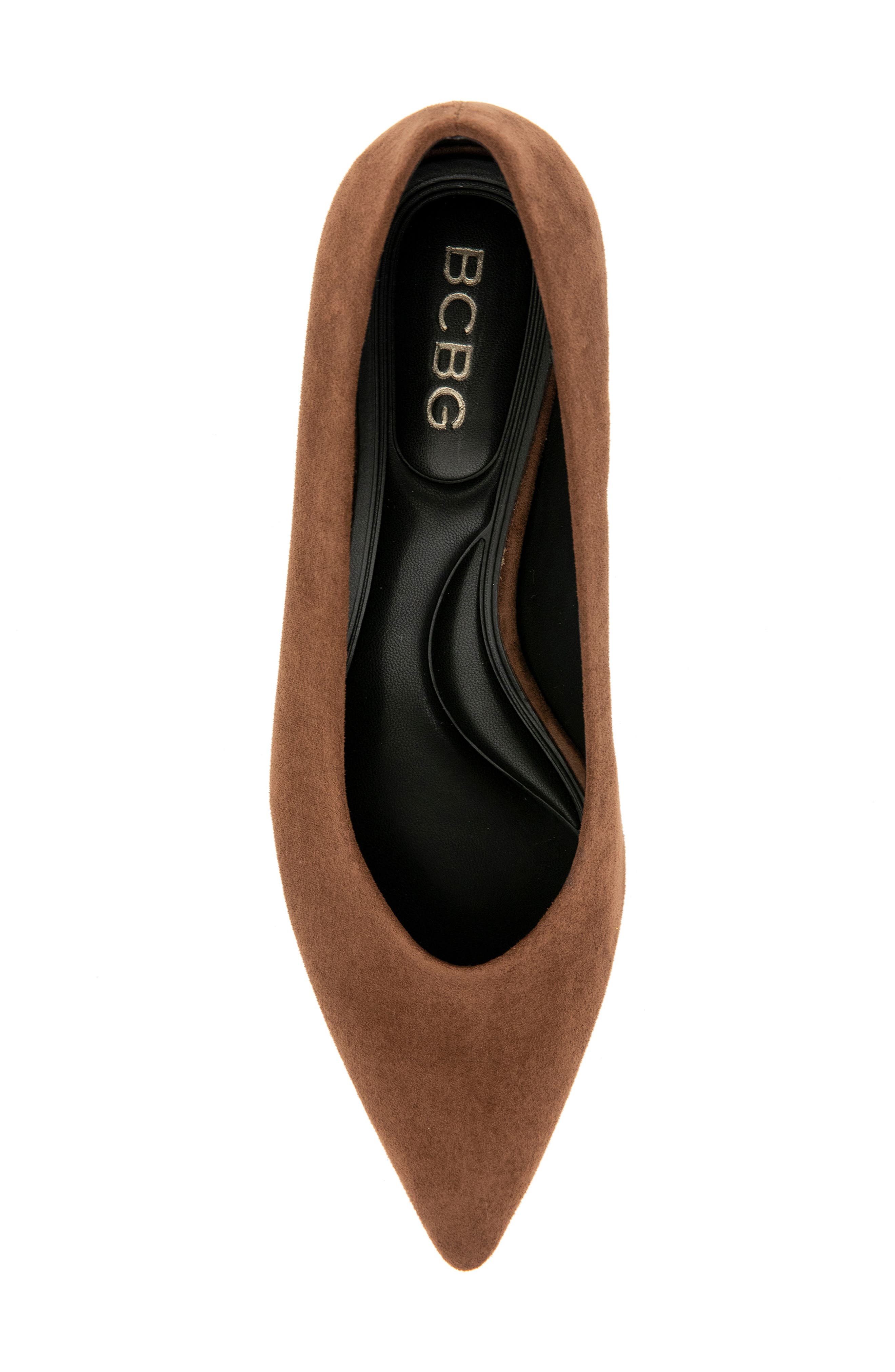 Pacsin Pointed Toe Kitten Heel Pump, Alternate, color, DARK BROWN
