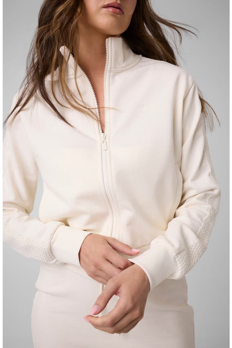 Phoebe Full Zip Sweatshirt, Alternate, color, NATURAL