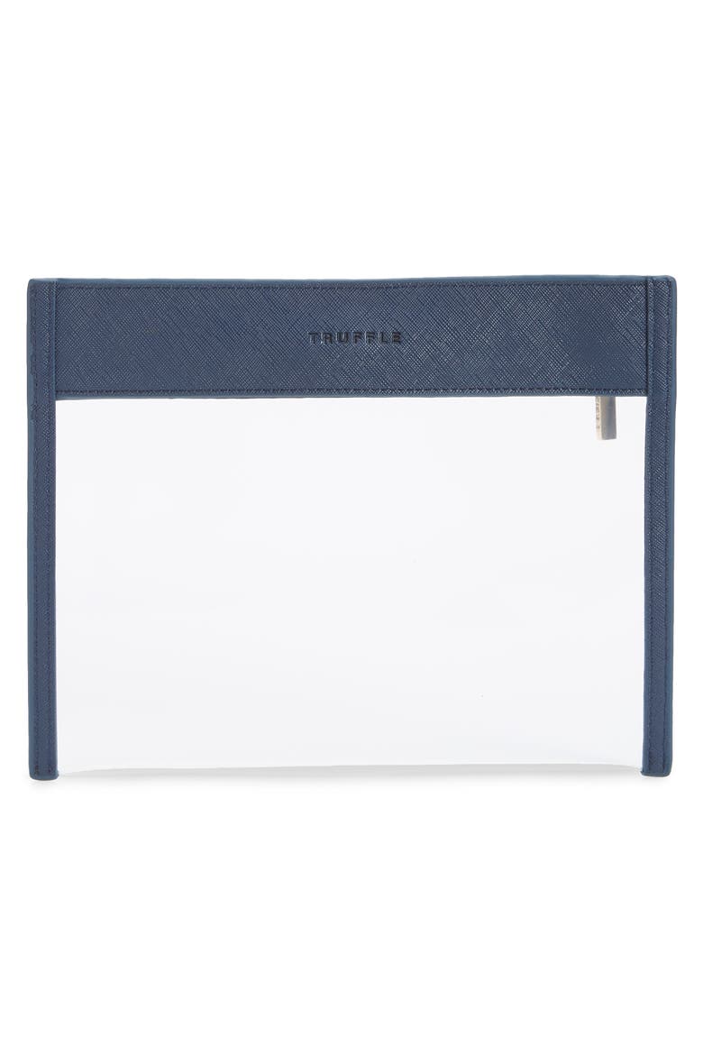 Small Clarity Clutch, Alternate, color, NAVY