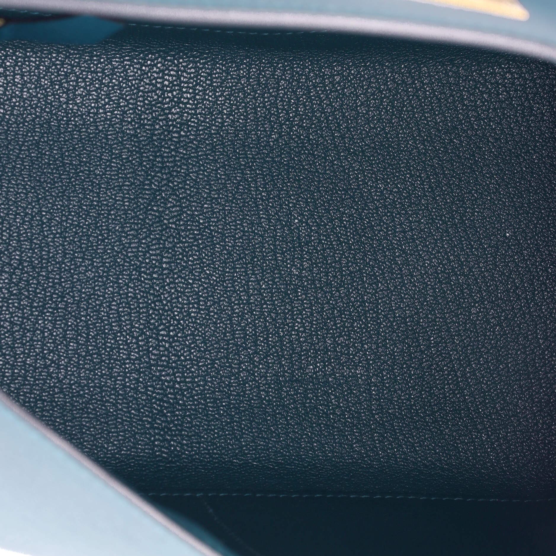 Pre-Owned Hermes Kelly Handbag Blue Epsom with Gold Hardware 28, Alternate, color, Colvert