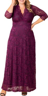 Kiyonna Maria Lace Evening Gown