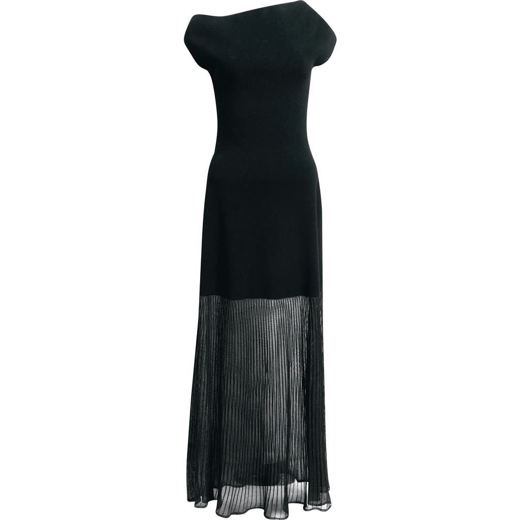 Rails Vinka Mixed Media Maxi Dress In Black