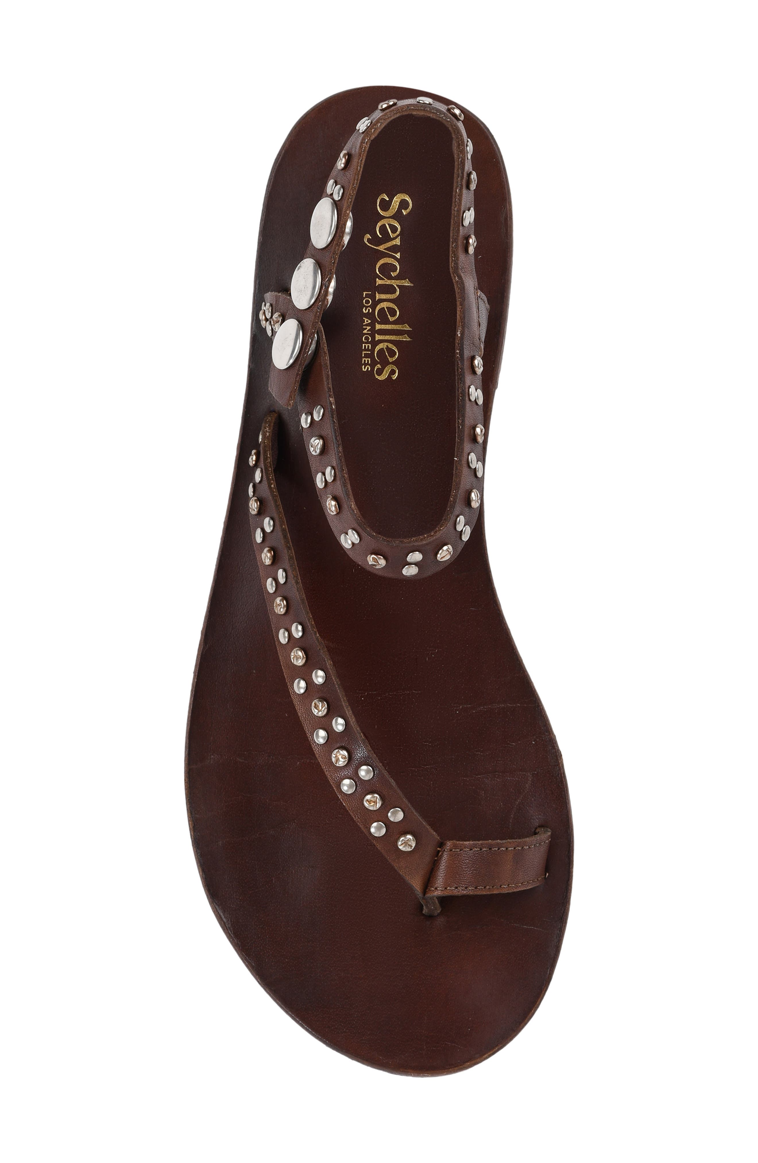 First Look Embellished Sandal, Alternate, color, BROWN