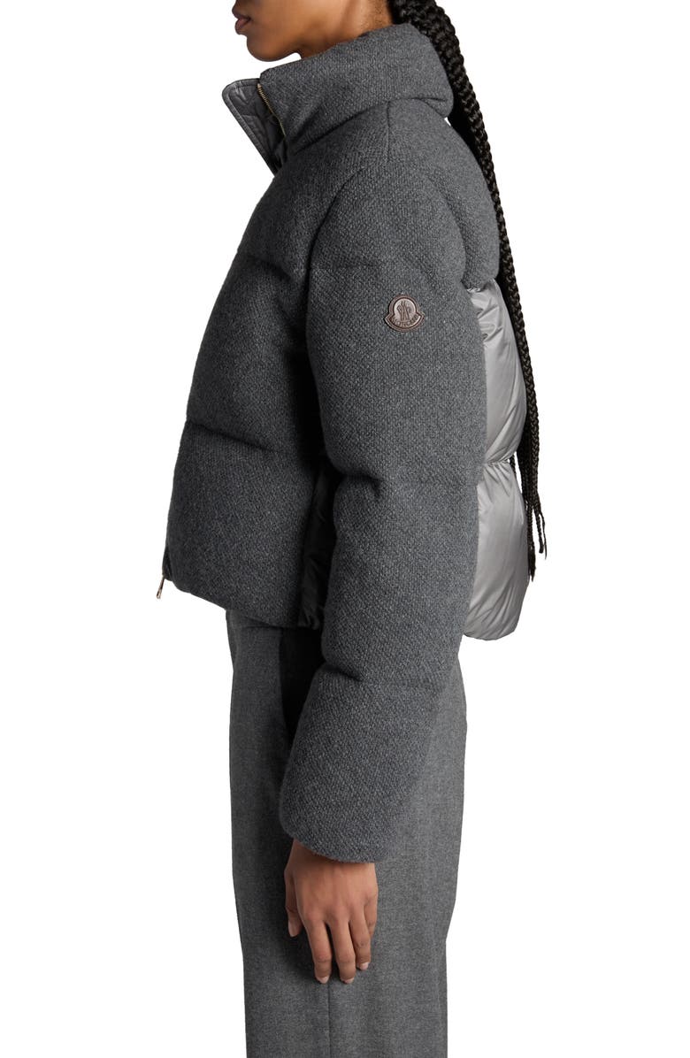 Moncler Breze Cashmere & Nylon Puffer Jacket, Alternate, color, 