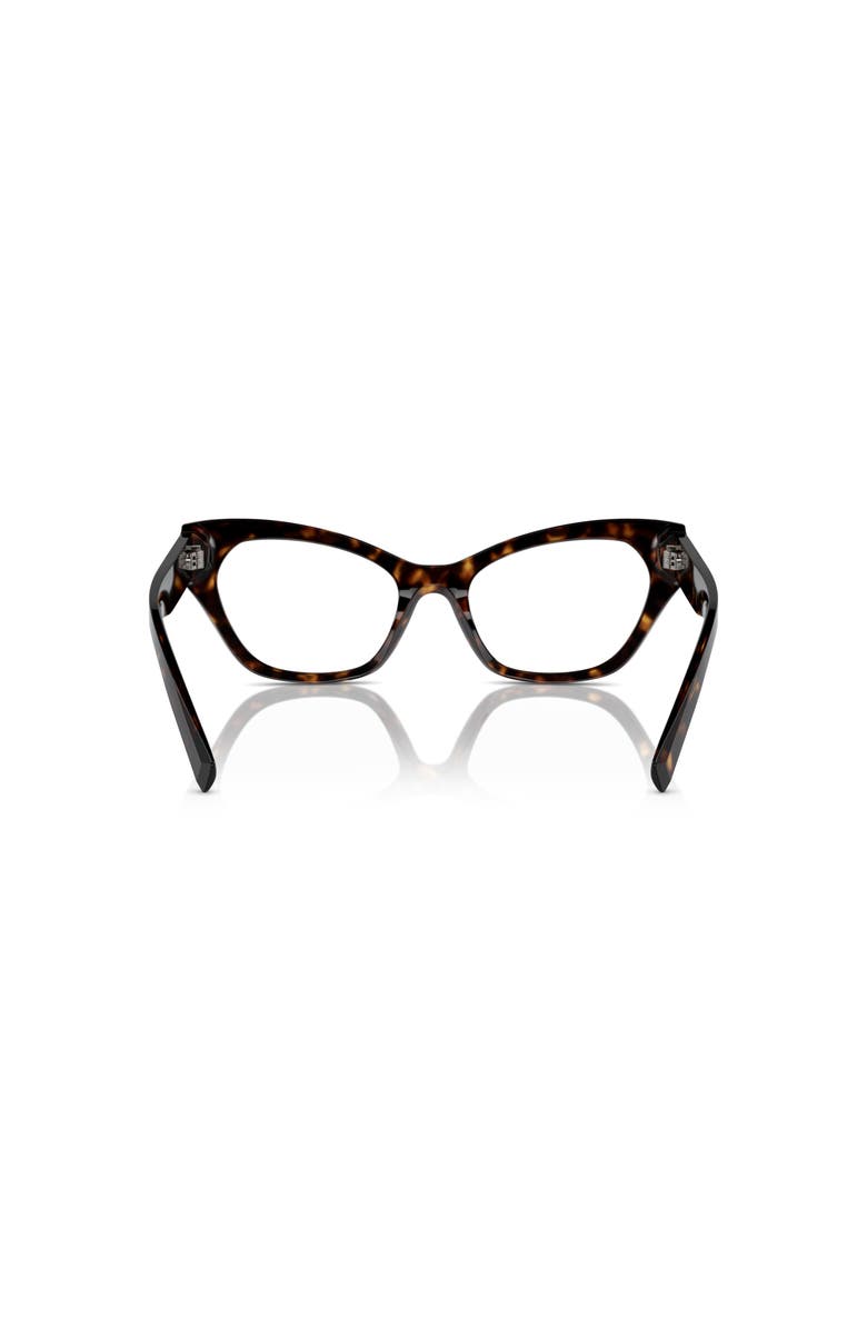 Dolce&Gabbana 54mm Cat Eye optical glasses, Alternate, color, Tortoise