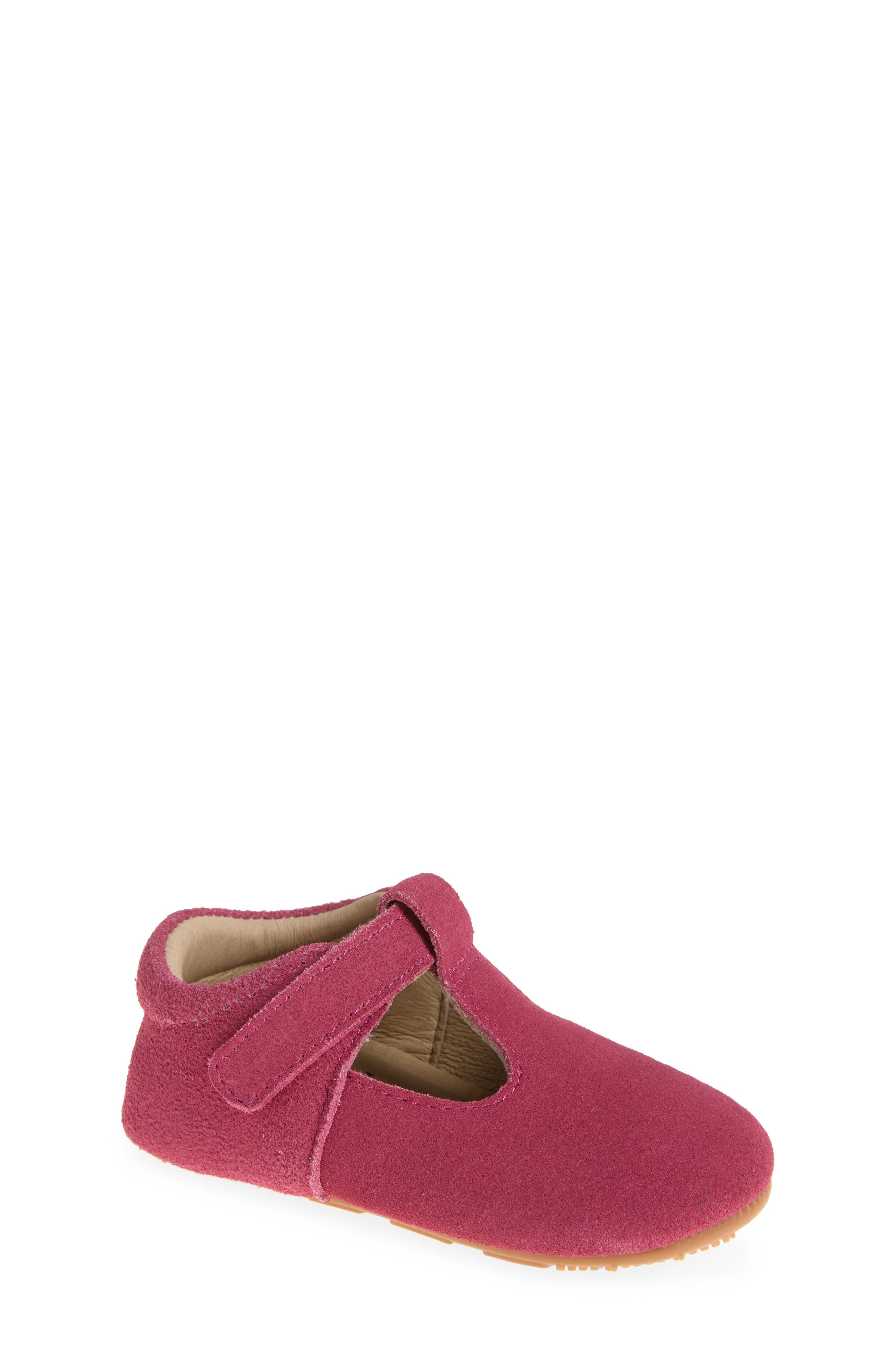 Kids' Softly Bub Mary Jane, Main, color, DARK PINK SUEDE