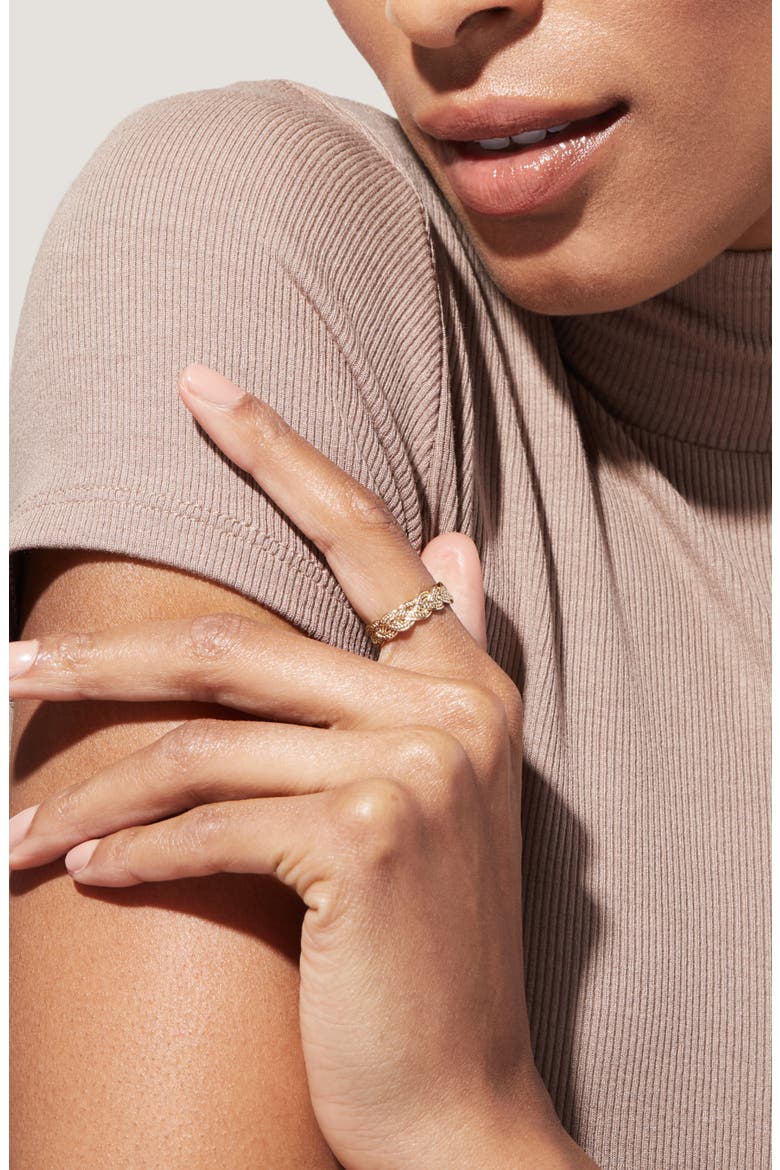 Band Ring - Chloe, Alternate, color, Gold