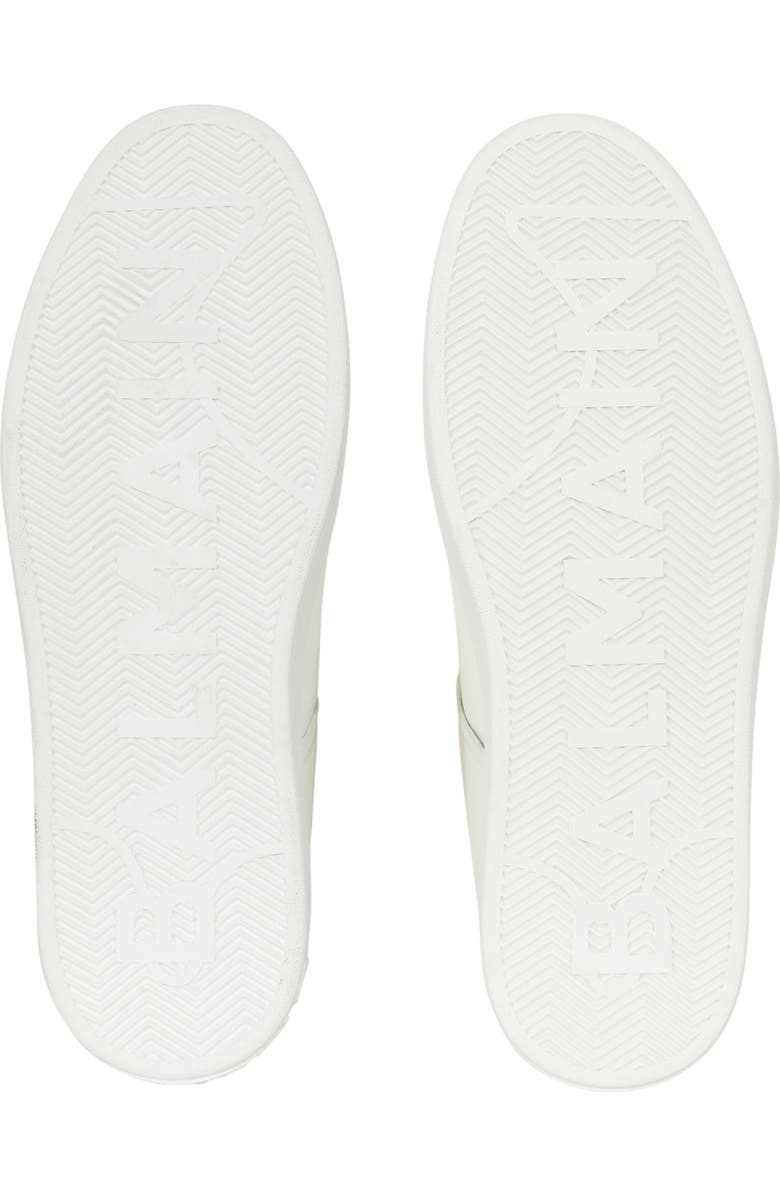 Balmain Calfskin B-Court trainers, Alternate, color, White
