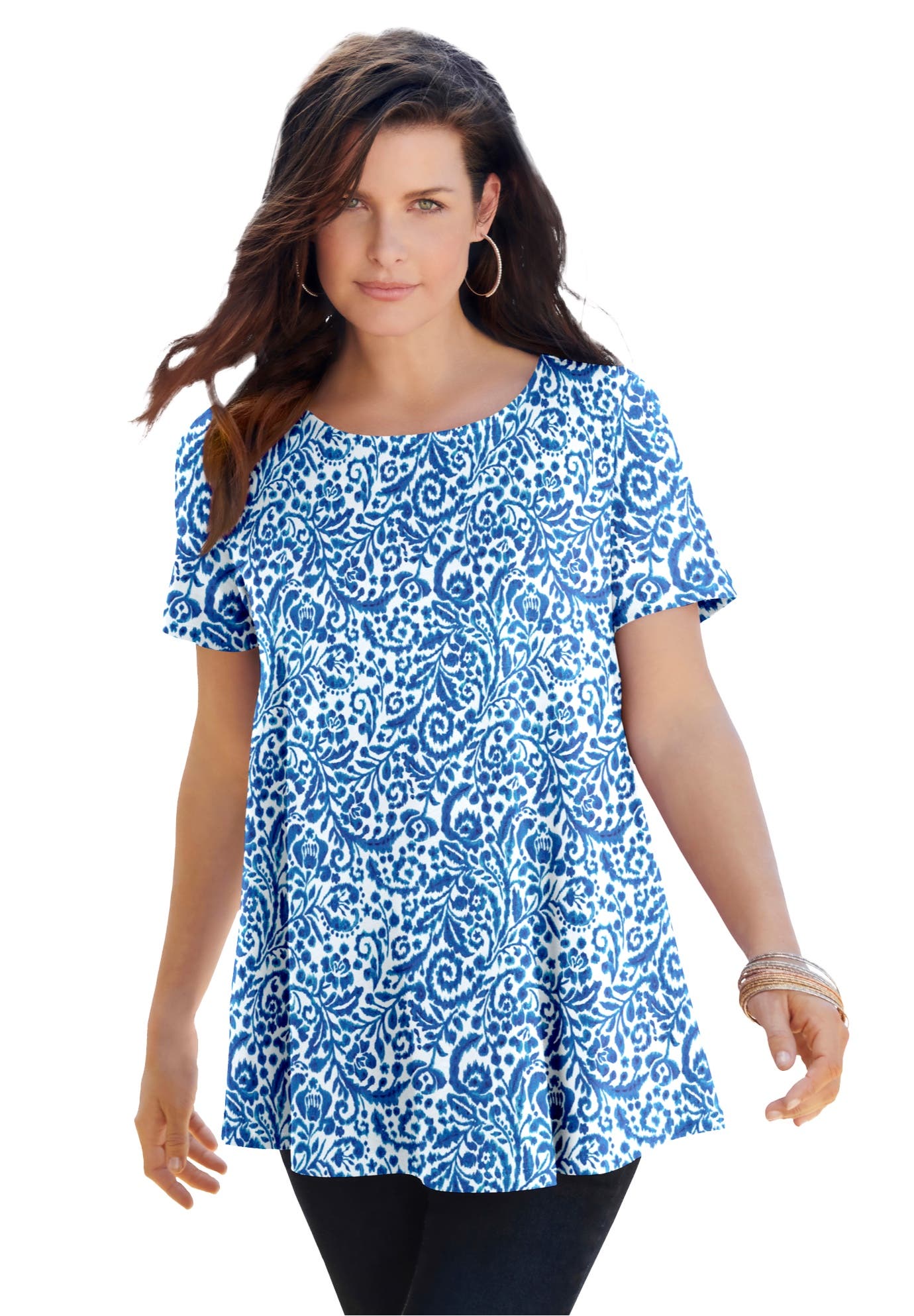 BLUE PAISLEY SWIRL