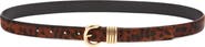 Madewell Inez Leopard Calf Hair Leather Belt