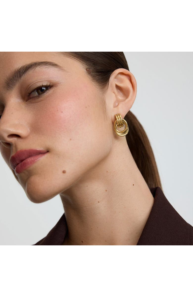 D.LOUISE Knot Statement Stud Earrings, Alternate, color, Gold
