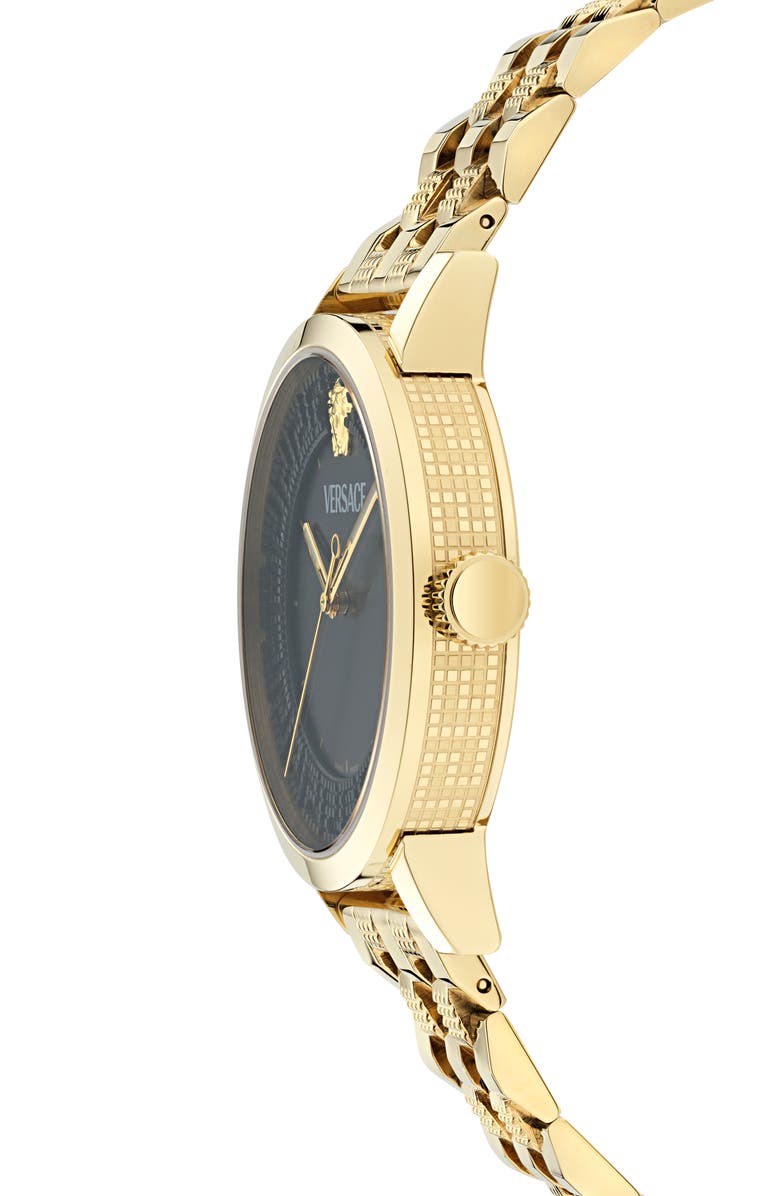 Versace Albireo Bracelet Watch, 40mm, Alternate, color, Yellow Gold
