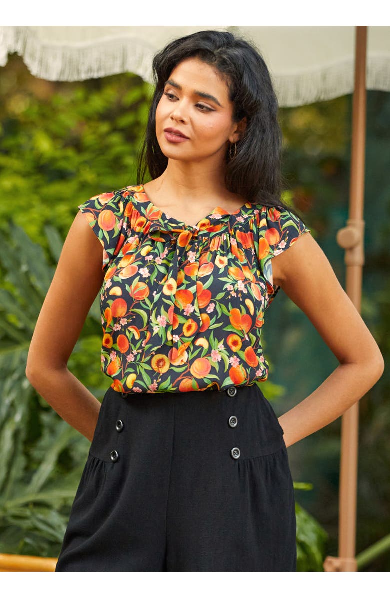 ModCloth Sweet as Can Be Ruffle Top, Alternate, color, Just Peachy