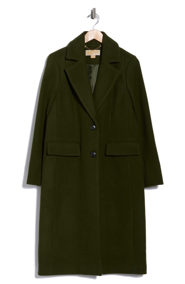 Michael Kors Wool Blend Coat, Alternate, color, Jade