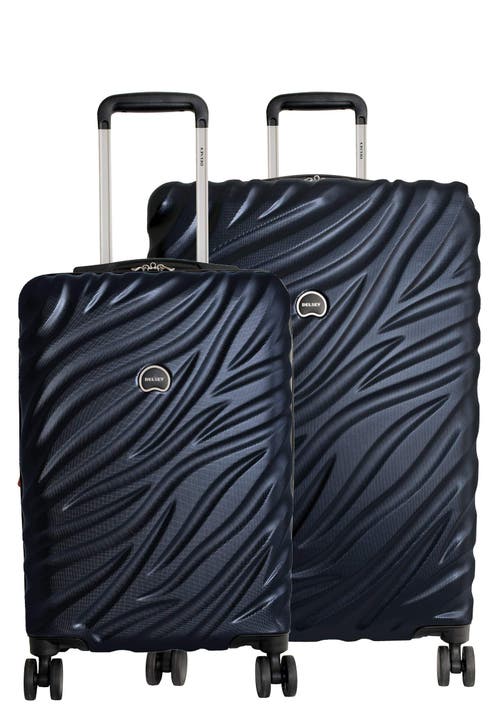Delsey Paris Alexis Hardside 2-piece (21"/25") Expandable Spinner Luggage Set In Navy