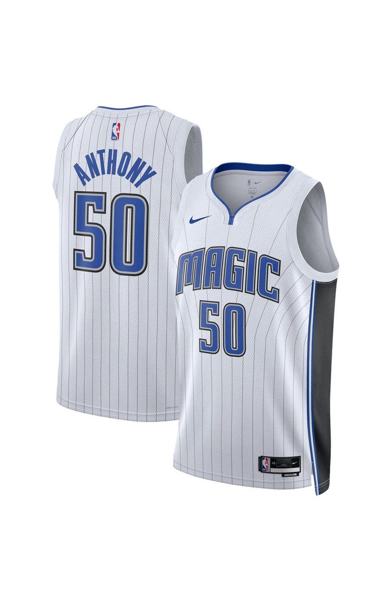 Nike Unisex Nike Cole Anthony White Orlando Magic Swingman Jersey - Association Edition, Main, color,