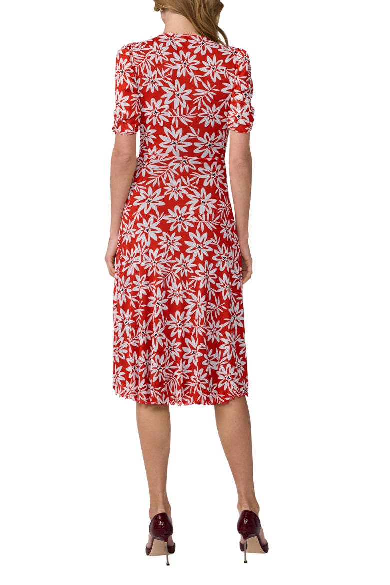 Koren Reversible Floral Mesh Midi Dress, Alternate, color, FAN DANCE