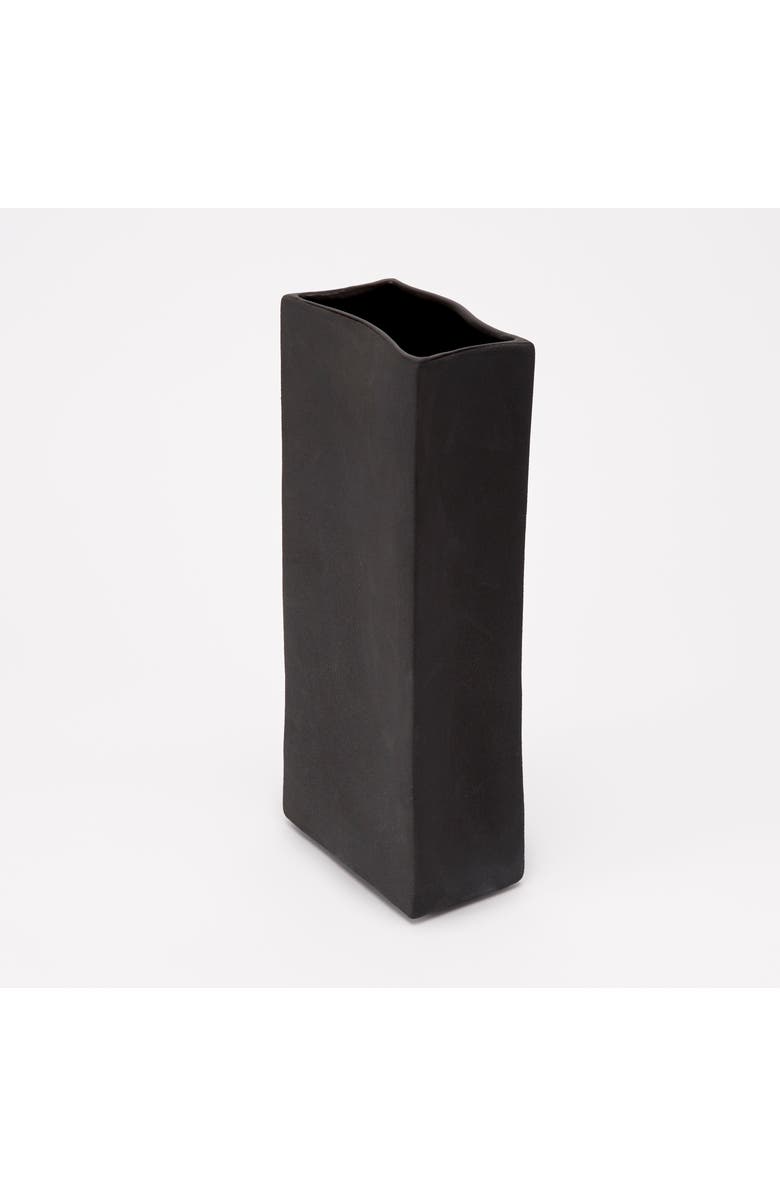 Dumae Rue Tall Vase, Main, color, Raw Noir