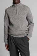 Vince Brushed Waffle Quarter Zip Pullover