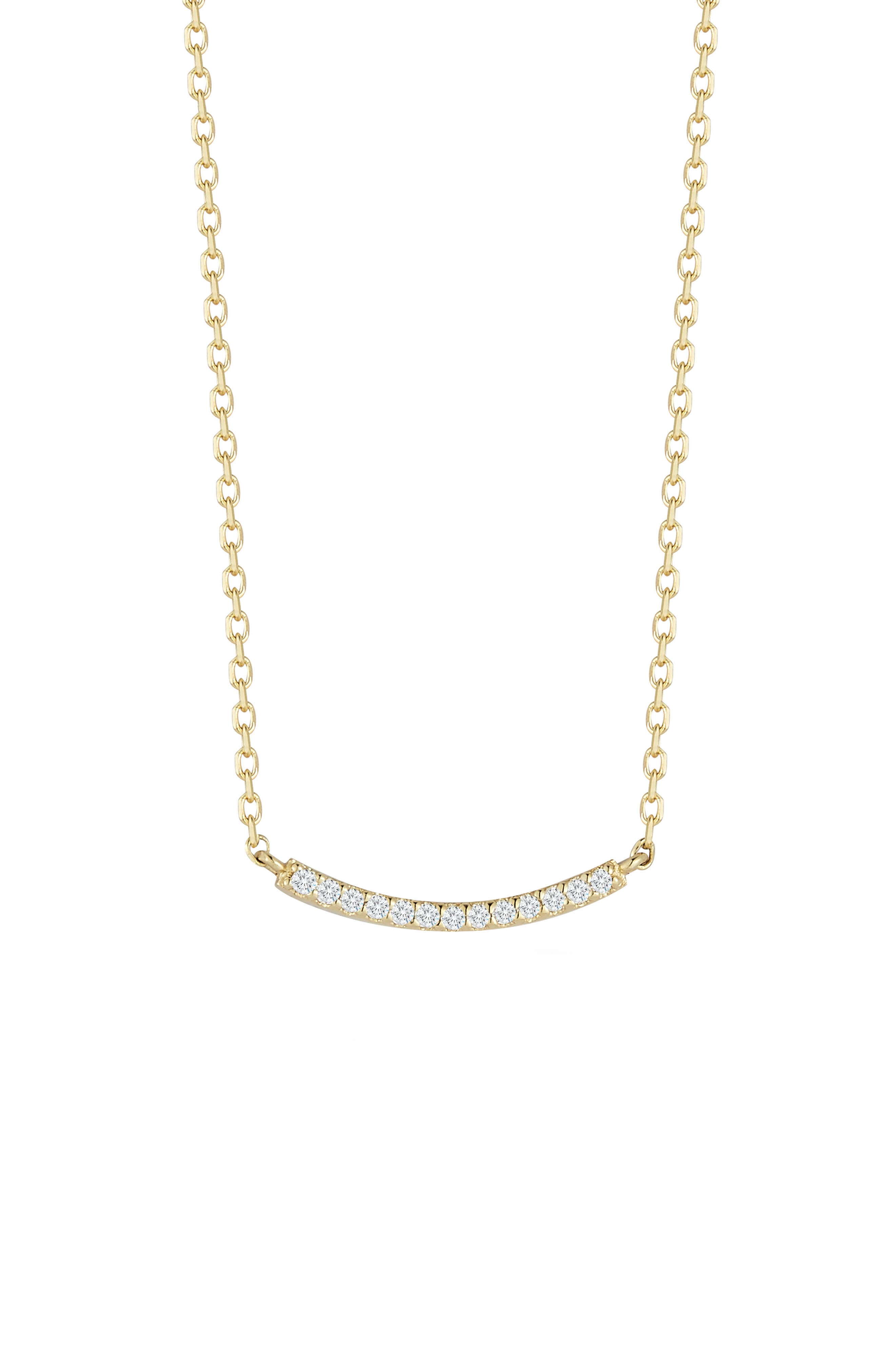 Ember Fine Jewelry 14K Yellow Gold Diamond Necklace - 0.06ct.