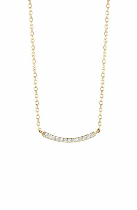 Ember Fine Jewelry 14K Yellow Gold Diamond Necklace - 0.06ct.