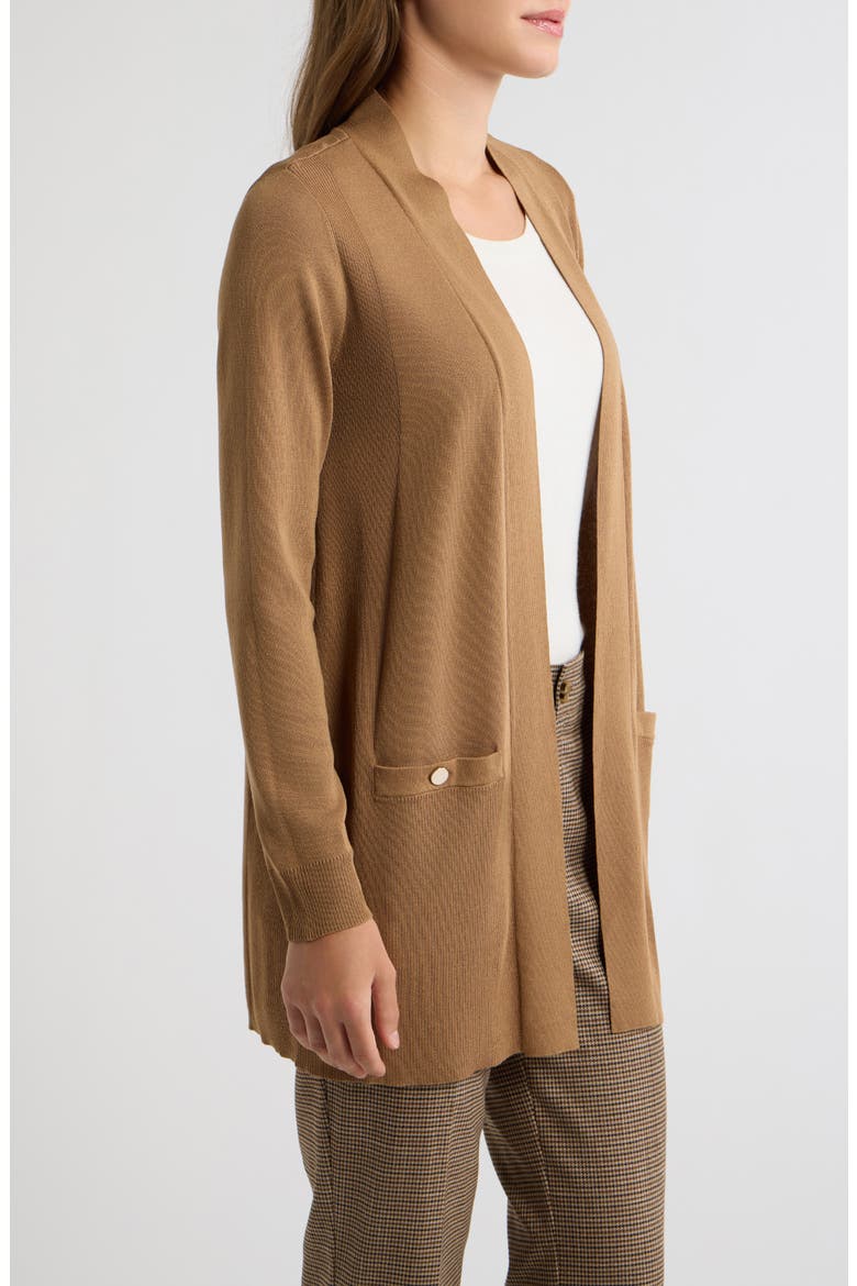 Open Front Cardigan, Alternate, color, VICUNA