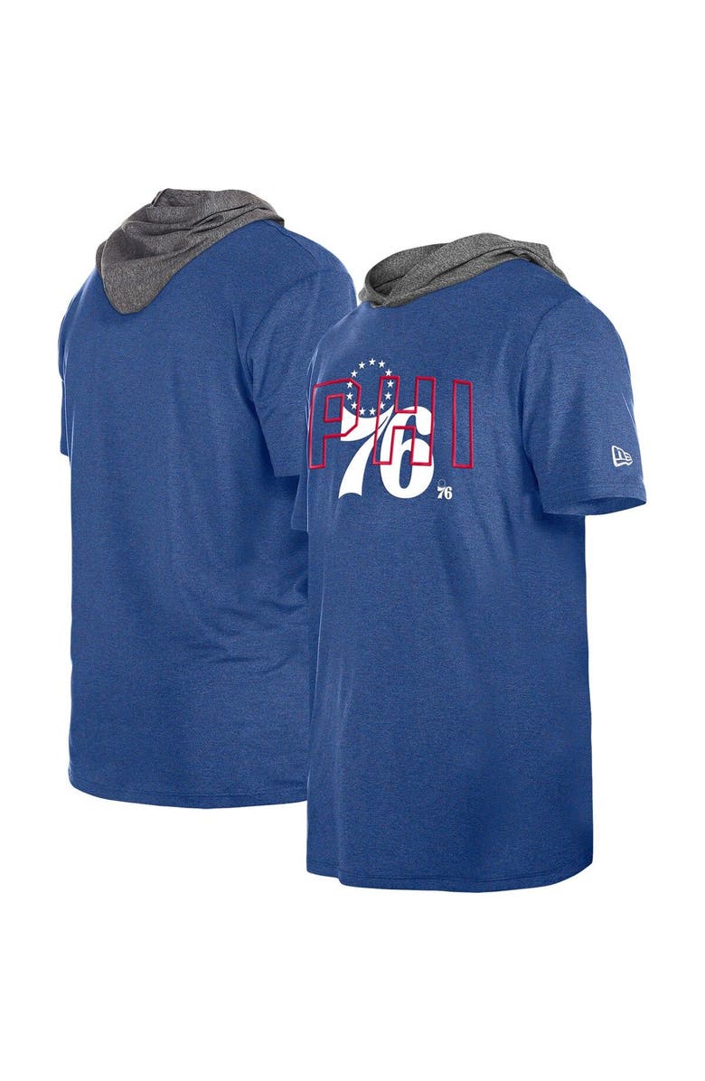 New Era Men's New Era Royal Philadelphia 76ers Active Hoodie T-Shirt, Main, color, Royal