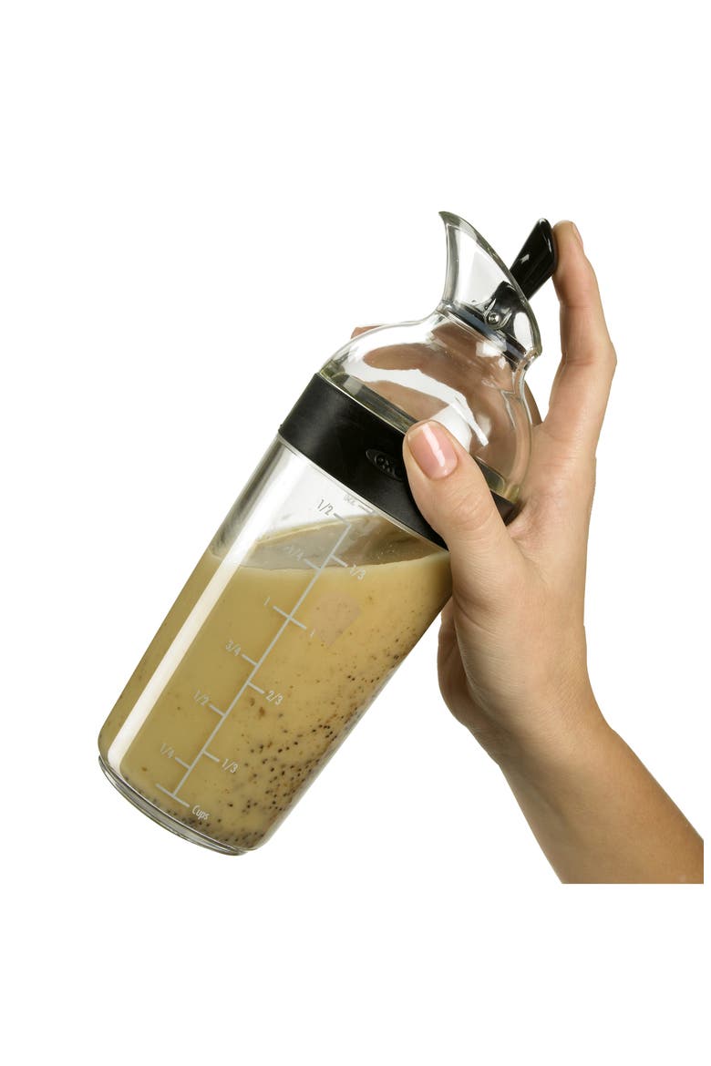 Salad Dressing Shaker Cup, Alternate, color, BLACK